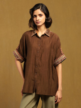 Brown kyesha shirt