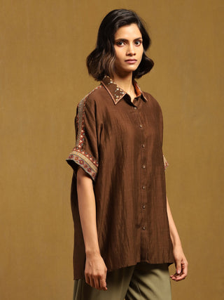 Brown kyesha shirt