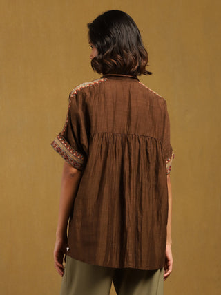 Brown kyesha shirt