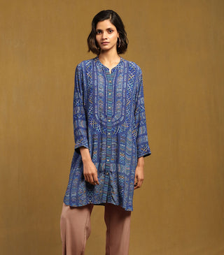 Blue peru tunic shirt