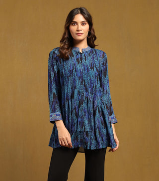 Blue niagra shirt with camisole