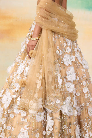 Bella golden haze lehenga set