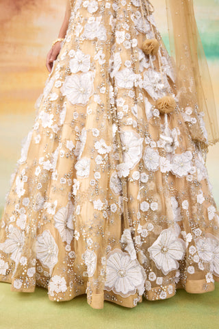 Bella golden haze lehenga set