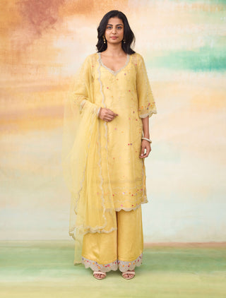 Amira sunrise yellow kurta set