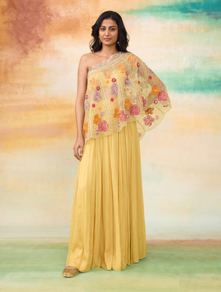 Cecily sunrise yellow skirt set