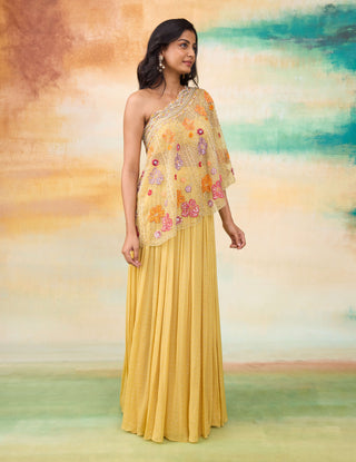Cecily sunrise yellow skirt set
