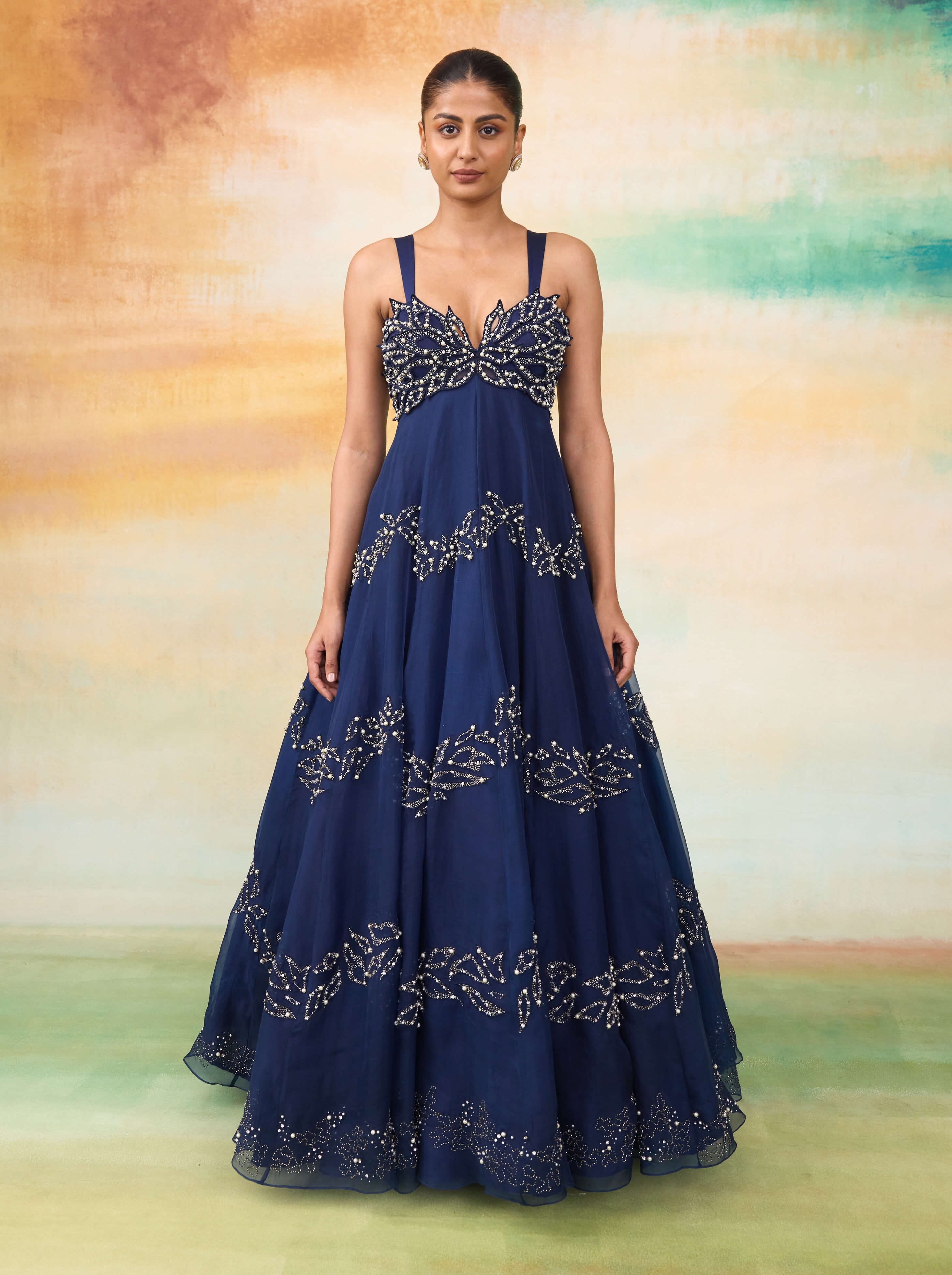 Elsa midnight blue dress M
