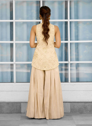 Lime light embellished top and palazzo