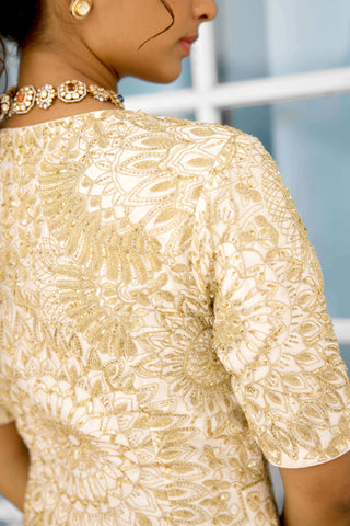 Sun ray kurta and sharara set
