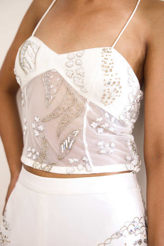 Aurora ivory jacket and pant set