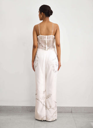 Aurora ivory jacket and pant set