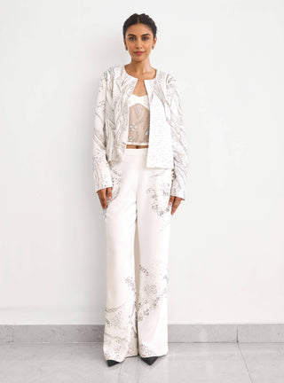 Aurora ivory jacket and pant set