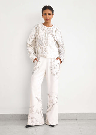 Aurora ivory jacket and pant set