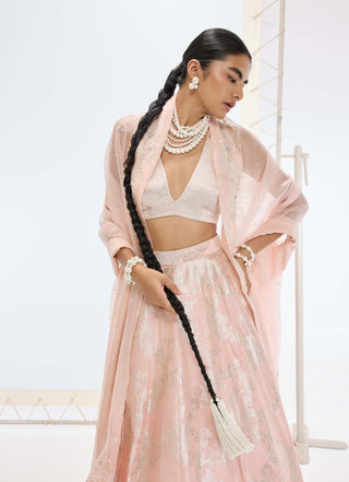 Peach mia lehenga set