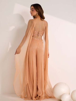 Rumi rose gold palazzo set