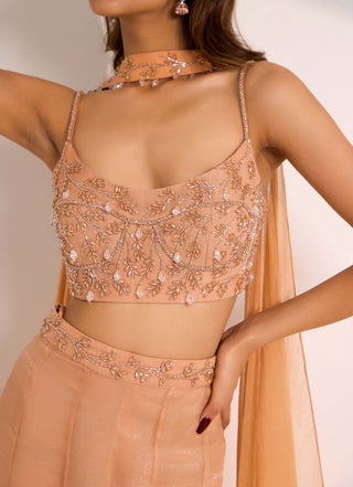 Rumi rose gold palazzo set