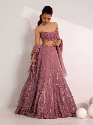 Ilaria mauve lehenga set