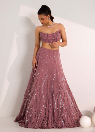 Ilaria mauve lehenga set