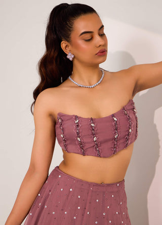 Ilaria mauve lehenga set