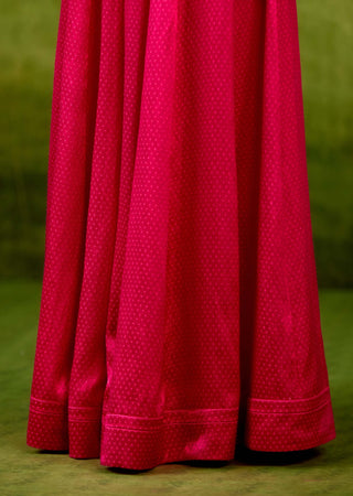 Magenta pink sharara set