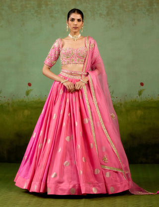 Candy pink lehenga set