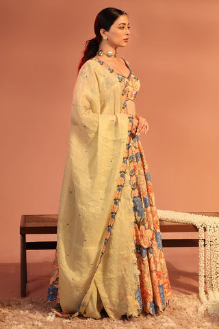 Pink Sadira Embroidered Lehenga Set by Soup By Sougat Paul available on Indiaspopup.com