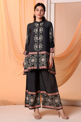 Black Eraya Embellished Tunic And Pants by Soup By Sougat Paul available on Indiaspopup.com