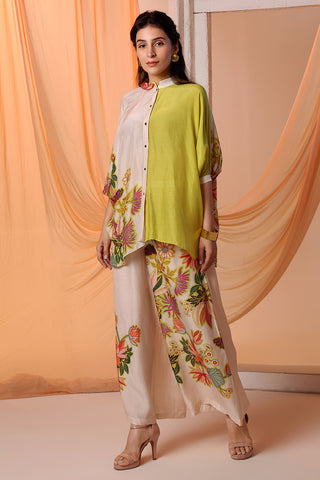 Yellow Aarani Embellished Tunic And Pants by Soup By Sougat Paul available on Indiaspopup.com