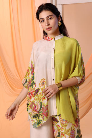 Yellow Aarani Embellished Tunic And Pants by Soup By Sougat Paul available on Indiaspopup.com