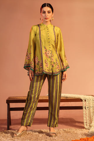 Yellow Tamaya Embroidered Kurta And Pants by Soup By Sougat Paul available on Indiaspopup.com