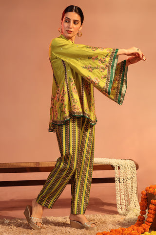 Yellow Tamaya Embroidered Kurta And Pants by Soup By Sougat Paul available on Indiaspopup.com