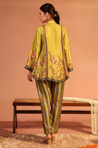 Yellow Tamaya Embroidered Kurta And Pants by Soup By Sougat Paul available on Indiaspopup.com