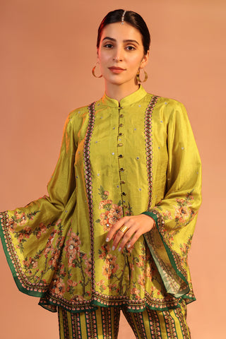 Yellow Tamaya Embroidered Kurta And Pants by Soup By Sougat Paul available on Indiaspopup.com