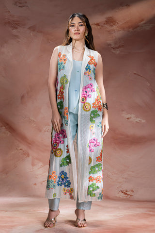 Off-white kaia appliqué jacket with top and pants