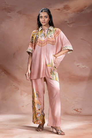 Dusky Pink Zeya tunic with pants