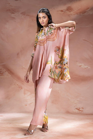 Dusky Pink Zeya tunic with pants