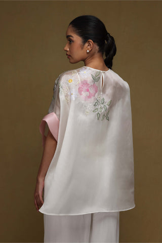 Shriya Som-Ivory Floral Boxy Top-INDIASPOPUP.COM