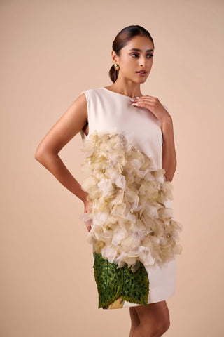 Hydrangea shift dress