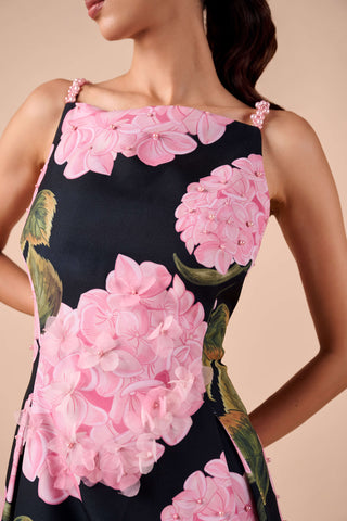 Dark hue canvas dress