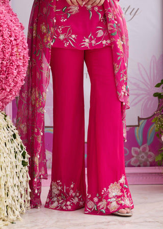 Sanam hot pink kurta pant set