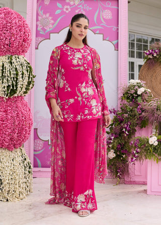 Sanam hot pink kurta pant set