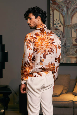 Snake Satin Printed Bomber Jacket by Siddartha Tytler Men, available on Indiaspopup.com