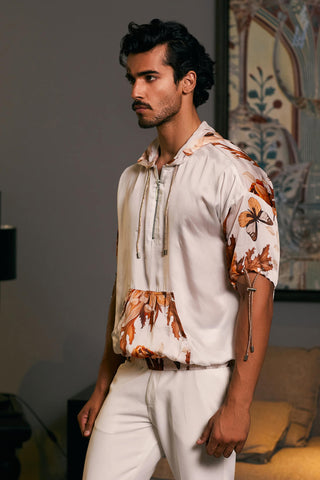 Snake Bamberg Satin Printed Jumper by Siddartha Tytler Men, available on Indiaspopup.com