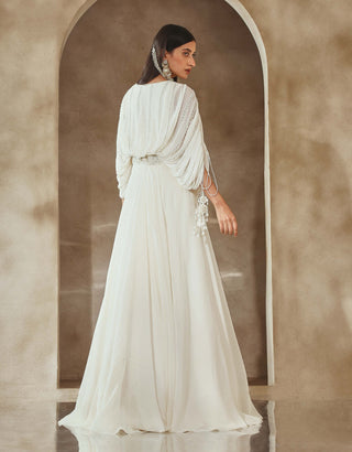Seema Thukral-Ivory Full Length Gown-INDIASPOPUP.COM