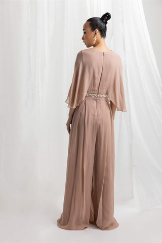 Seema Thukral-Dusty Pink Embellished Jumpsuit-INDIASPOPUP.COM