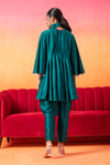 Seema Thukral-Emerald Green Tunic With Pants-INDIASPOPUP.COM