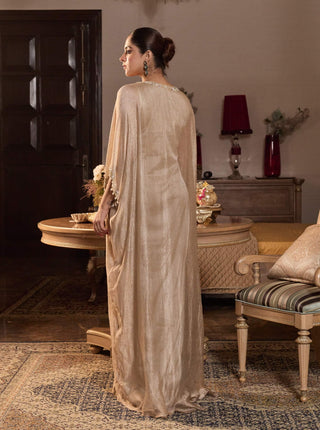 Kriti tissue gold embellished kaftan