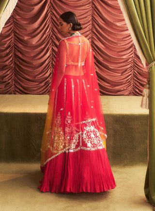 Kamala Rani Pink Lehenga Set by Seema Thukral available on Indiaspopup.com