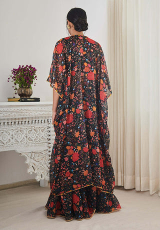 Sohan black gharara set
