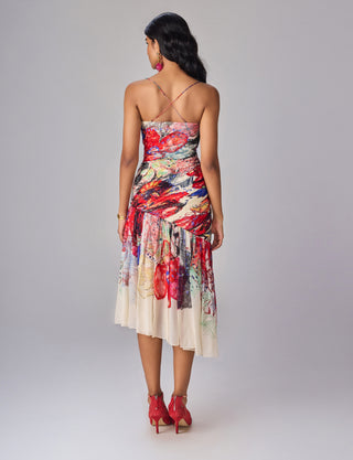 multicolor chiffon dress Outpost Paisley Crinkle Chiffon Maxi Dress